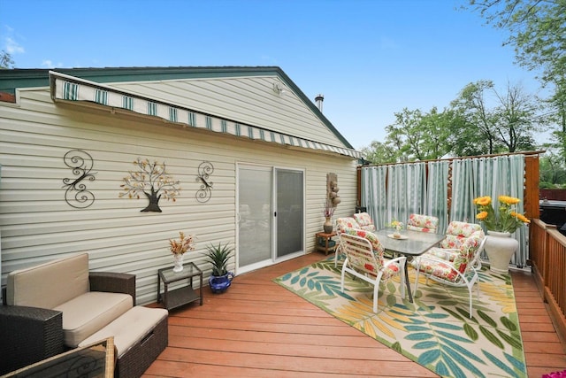 14848 Keystone Ave, Midlothian, IL 60445 - deck with outdoor dining space