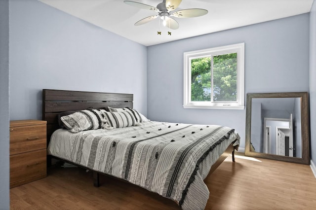 1106 Countryside Ln, Pontiac, IL 61764 - bedroom featuring wood finished floors and ceiling fan