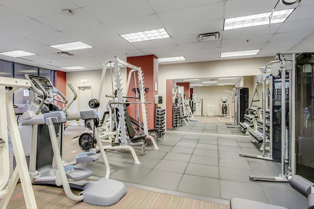 330 N Jefferson St Unit 903, Chicago, IL 60661 - gym featuring a paneled ceiling