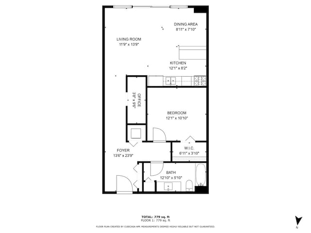 1550 S Blue Island Ave Unit 822, Chicago, IL 60608 - view of room layout