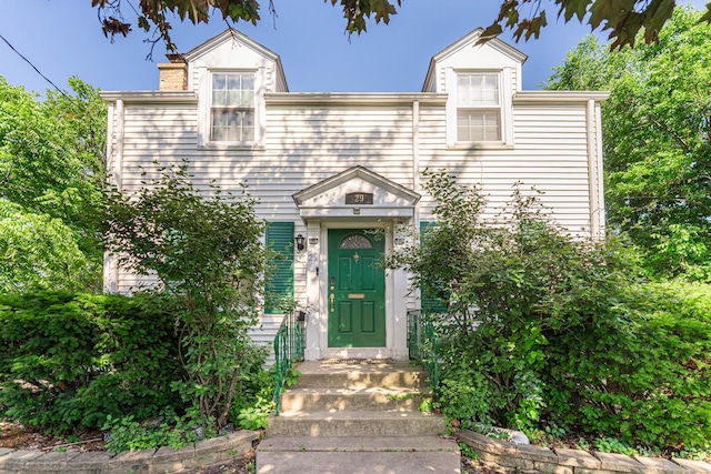 29 Oak Ridge Ave, Hillside, IL 60162 - view of front of property with a chimney