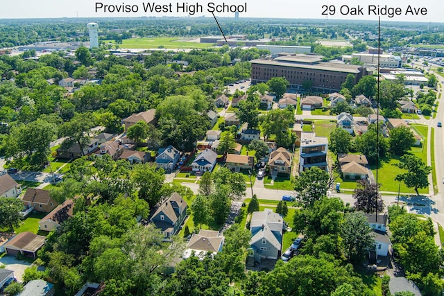 29 Oak Ridge Ave, Hillside, IL 60162 - aerial perspective of suburban area