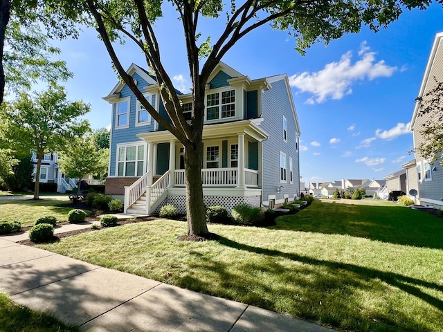 1266 Airs Ave, Sugar Grove, IL 60554 - traditional-style house with covered porch and a front yard