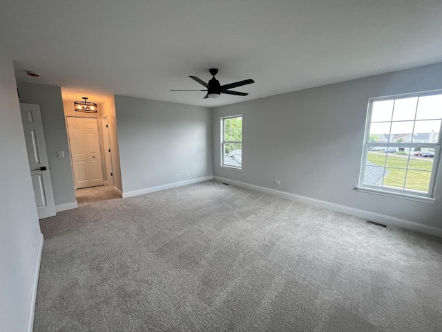 1266 Airs Ave, Sugar Grove, IL 60554 - carpeted spare room with baseboards and a ceiling fan