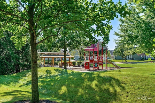 1266 Airs Ave, Sugar Grove, IL 60554 - community jungle gym featuring a yard