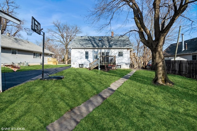 120 S Kinzie St, Thornton, IL 60476 - rear view of property with a chimney