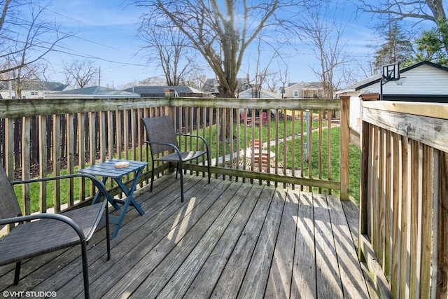 120 S Kinzie St, Thornton, IL 60476 - view of wooden terrace
