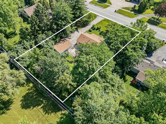 5736 Willow Springs Rd, La Grange Highlands, IL 60525 - aerial view of property's location featuring property boundaries highlighted