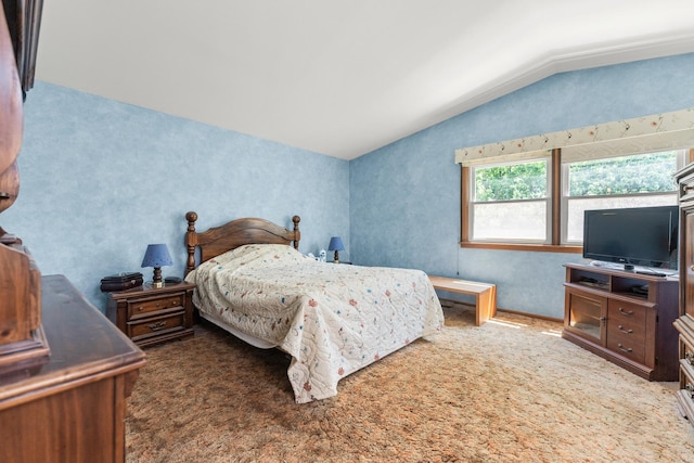 1707 Roosa Ln, Elk Grove Village, IL 60007 - bedroom with lofted ceiling and carpet flooring