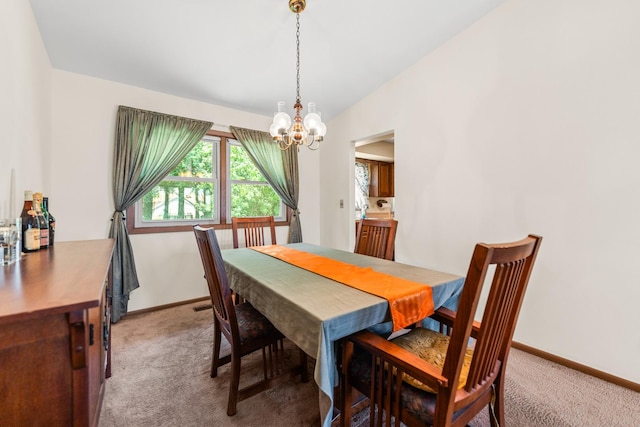1707 Roosa Ln, Elk Grove Village, IL 60007 - dining room with a chandelier and light carpet