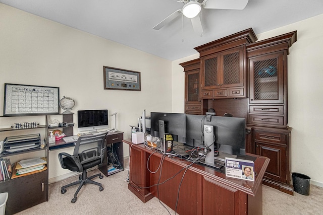 504 W Hillcrest Dr, Romeoville, IL 60446 - office space with light colored carpet and ceiling fan
