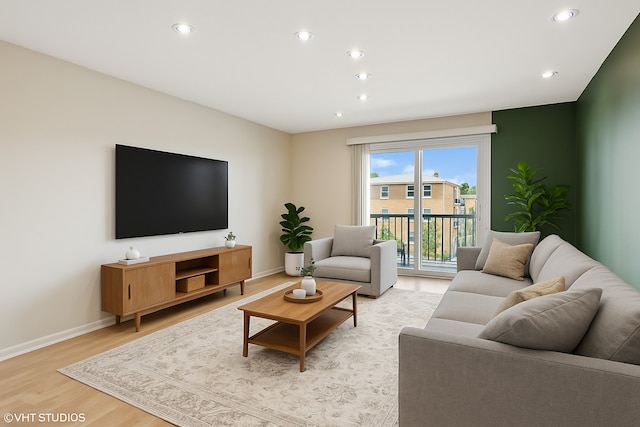 910 Beau Dr Unit 211, Des Plaines, IL 60016 - living area with light wood finished floors and recessed lighting