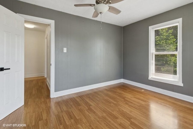 1108 Oakland Ave, Joliet, IL 60435 - spare room with wood finished floors and a ceiling fan
