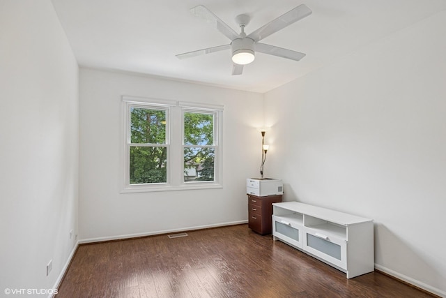 4315 Lombardy Ln, Hoffman Estates, IL 60192 - unfurnished room featuring wood finished floors and a ceiling fan