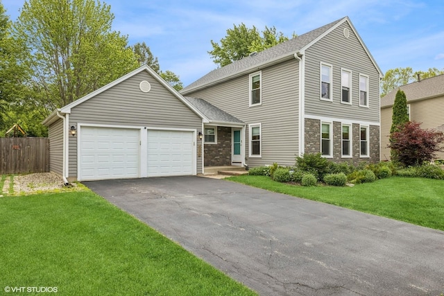 4315 Lombardy Ln, Hoffman Estates, IL 60192 - view of front of property with asphalt driveway and a garage