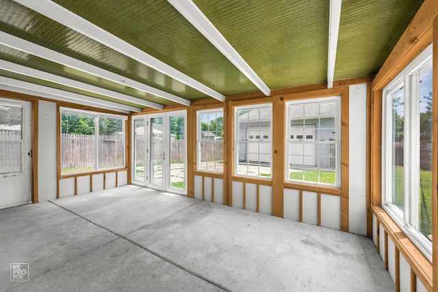 36665 N Traer Ter, Gurnee, IL 60031 - unfurnished sunroom featuring healthy amount of natural light and french doors