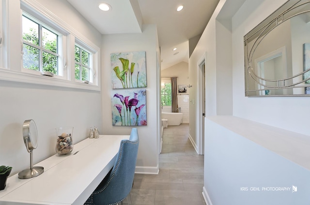 905 Burnham Ct, Aurora, IL 60502 - hallway featuring recessed lighting and baseboards