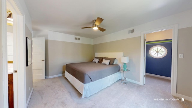 905 Burnham Ct, Aurora, IL 60502 - carpeted bedroom with baseboards and a ceiling fan