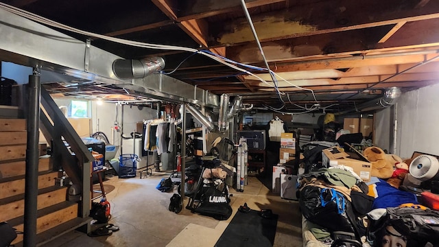2637 Yeoman St, Waukegan, IL 60087 - basement with stairs