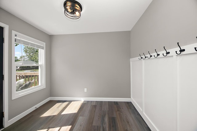 214 S Hickory St, Manteno, IL 60950 - mudroom with dark wood-style flooring and baseboards