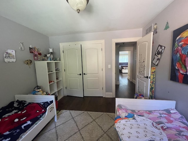 13745 S King Rd, Homer Glen, IL 60491 - bedroom featuring wood finished floors and a closet