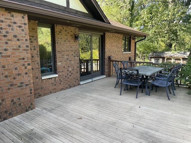 13745 S King Rd, Homer Glen, IL 60491 - wooden deck featuring outdoor dining area