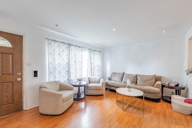 5124 W 32nd St, Cicero, IL 60804 - living room featuring wood finished floors and baseboards