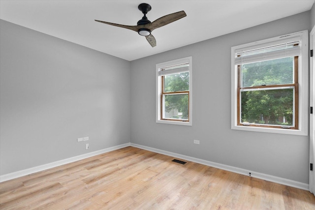 1297 Gregory Ct, Naperville, IL 60565 - spare room with ceiling fan and wood finished floors