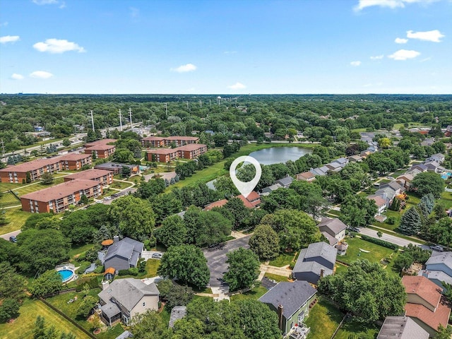 1297 Gregory Ct, Naperville, IL 60565 - bird's eye view of a large body of water