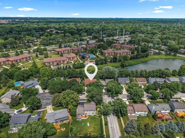 1297 Gregory Ct, Naperville, IL 60565 - aerial perspective of suburban area featuring a nearby body of water