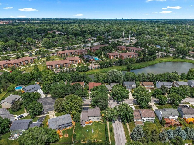 1297 Gregory Ct, Naperville, IL 60565 - aerial perspective of suburban area with a large body of water