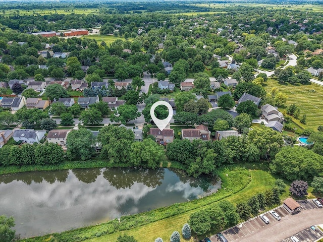 1297 Gregory Ct, Naperville, IL 60565 - bird's eye view of a nearby body of water