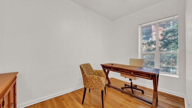 5150 S King Dr Unit A1, Chicago, IL 60615 - office area with baseboards and light wood finished floors