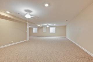 3942 Honeymoon Rdg, Lake In The Hills, IL 60156 - basement featuring recessed lighting and carpet flooring