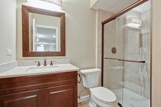 3942 Honeymoon Rdg, Lake In The Hills, IL 60156 - full bathroom with vanity and a stall shower