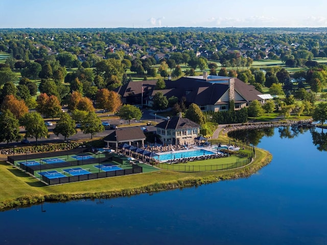 3942 Honeymoon Rdg, Lake In The Hills, IL 60156 - drone / aerial view of a large body of water