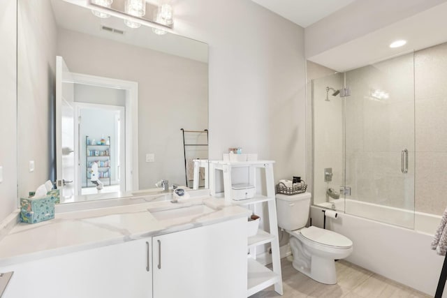 650 N Morgan St Unit 303, Chicago, IL 60642 - full bath with vanity and bath / shower combo with glass door