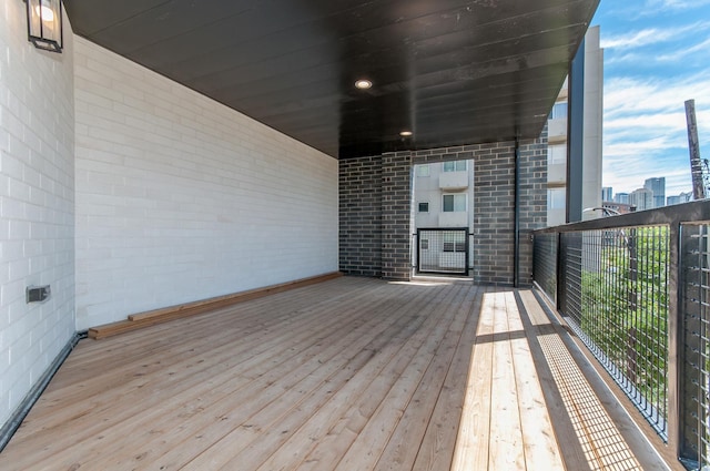 650 N Morgan St Unit 303, Chicago, IL 60642 - wooden deck with a view of city