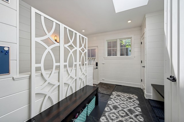 624 Laurel Ave, Wilmette, IL 60091 - doorway to outside with a skylight and recessed lighting