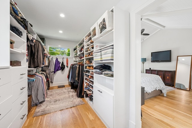 624 Laurel Ave, Wilmette, IL 60091 - spacious closet with light wood finished floors
