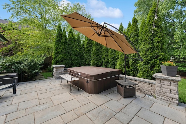 624 Laurel Ave, Wilmette, IL 60091 - view of patio / terrace featuring a hot tub