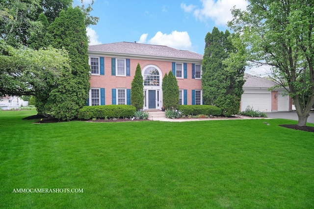 4 Dryden Ct, Algonquin, IL 60102 - colonial-style house featuring a front lawn and brick siding