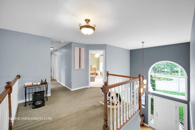 4 Dryden Ct, Algonquin, IL 60102 - carpeted entrance foyer featuring ceiling fan and baseboards