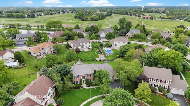 4 Dryden Ct, Algonquin, IL 60102 - aerial perspective of suburban area featuring a local golf course and a large body of water