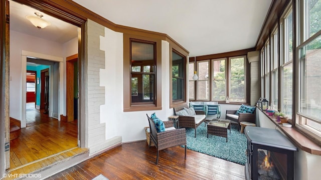 1150 S Oak Park Ave, Oak Park, IL 60304 - sunroom / solarium featuring hardwood / wood-style floors