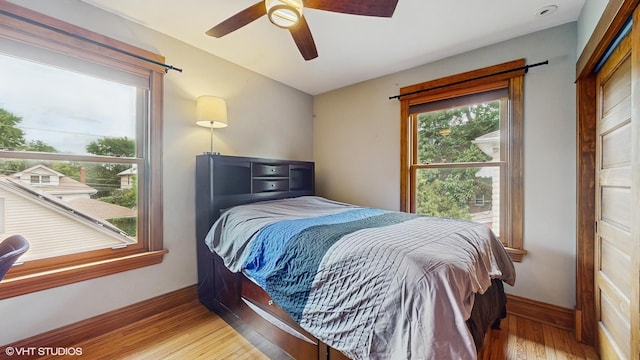 1150 S Oak Park Ave, Oak Park, IL 60304 - bedroom featuring wood finished floors and a ceiling fan