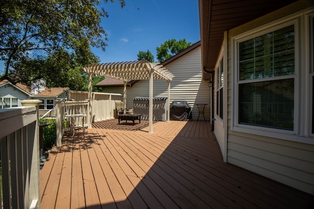 21309 Silktree Cir, Plainfield, IL 60544 - deck featuring a pergola and grilling area