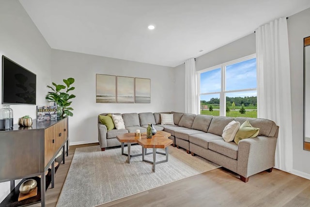 1209 Vista Dr, Hampshire, IL 60140 - living area with light wood-type flooring and recessed lighting