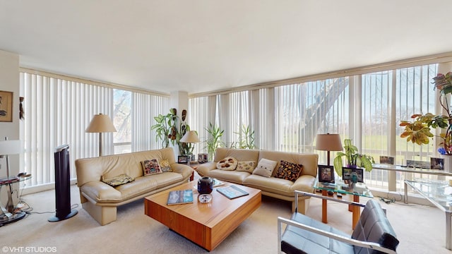 601 E 32nd St Unit 210, Chicago, IL 60616 - living area featuring light carpet