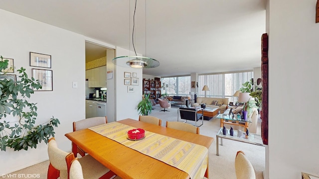 601 E 32nd St Unit 210, Chicago, IL 60616 - dining space with carpet floors